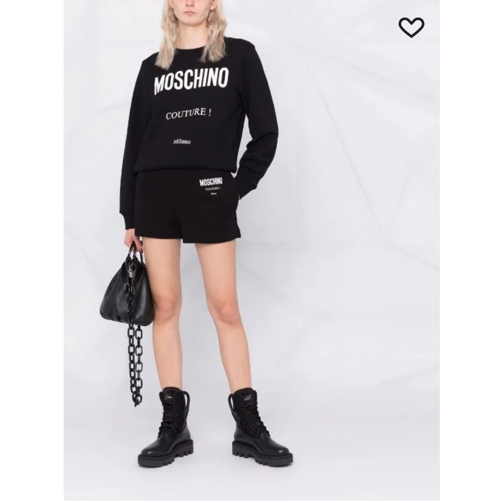 NWOT Moschino 100% Wool Couture Logo Print Sweater